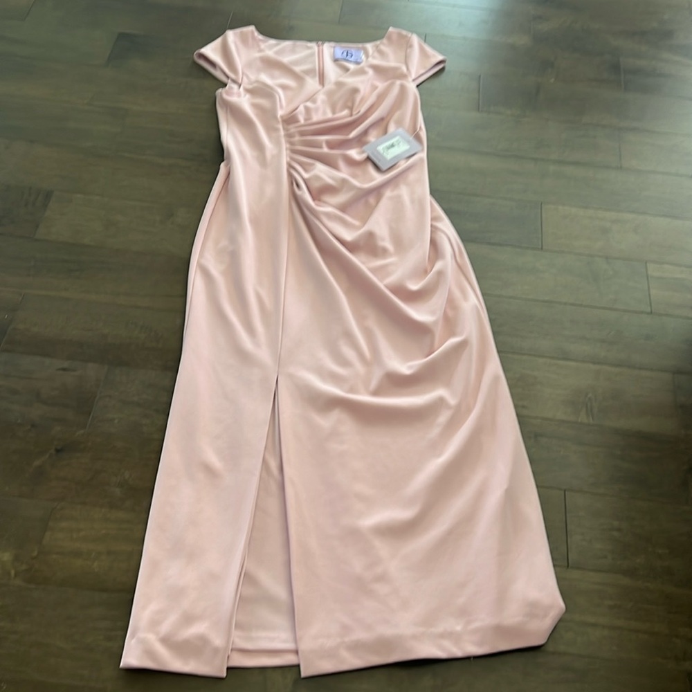 NEW JS Collections Dress Formal Long Pink New Pastel Cocktail Wedding Prom